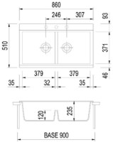 Кухонная мойка Plados Lux LX8620TR UG58 Milk White фото №3 — интернет-магазин Desire.md