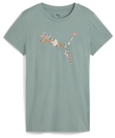 Женская футболка Puma Graphics Floral Logotee Green Moon, s.S фото №1 — интернет-магазин Desire.md