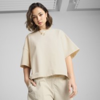 Женская футболка Puma Wardrobe Ess Relaxed Heavy Tee Alpine Snow, s.XS фото №2 — интернет-магазин Desire.md