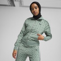 Женская олимпийка Puma T7 Road To Unity Aop Track Jacket Dk Green Moon/Aop, s.XS фото №2 — интернет-магазин Desire.md