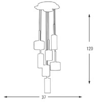 Люстра Ozcan Honey 4721-7A фото №2 — интернет-магазин Desire.md