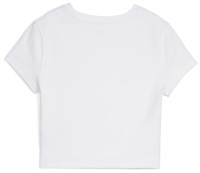 Tricou de dame Puma Wardrobe Ess Cut-Out Baby Tee Puma White, s.S imaginea #2 — magazin online Desire.md