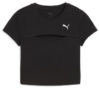 Женская футболка Puma Wardrobe Ess Cut-Out Baby Tee Puma Black, s.L фото №1 — интернет-магазин Desire.md