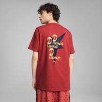 Tricou bărbătesc Puma Wardrobe Ess Road To Unity Graphic Tee Red Fire, s.XXL imaginea #3 — magazin online Desire.md