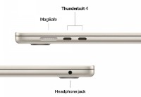 Laptop Apple MacBook Air 15.3 MW1J3RU/A Starlight imaginea #2 — magazin online Desire.md