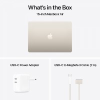 Laptop Apple MacBook Air 15.3 MW1K3RU/A Starlight imaginea #3 — magazin online Desire.md