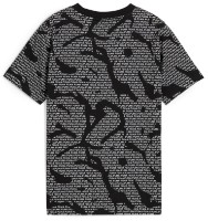 Tricou pentru copii Puma Ess Logo Lab Aop Tee B Puma Black, s.176 imaginea #2 — magazin online Desire.md