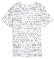 Tricou pentru copii Puma Ess Logo Lab Aop Tee B Puma White, s.164 imaginea #2 — magazin online Desire.md
