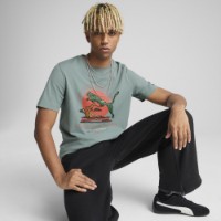 Tricou bărbătesc Puma Graphics Bonsai Tee Green Moon, s.S imaginea #2 — magazin online Desire.md