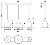 Люстра Trio Chiraz (310500332) фото №3 — интернет-магазин Desire.md