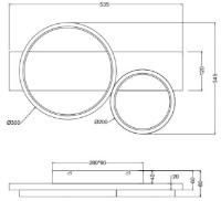 Потолочный светильник Trio Medera (643810287) фото №2 — интернет-магазин Desire.md