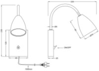 Candelabru de perete Trio Wanda (202670108) imaginea #2 — magazin online Desire.md