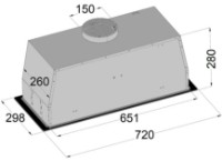 Вытяжка Fabiano Luna 72 Black фото №2 — интернет-магазин Desire.md