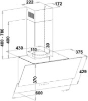 Вытяжка Fabiano Sebra 60 Silent White фото №2 — интернет-магазин Desire.md