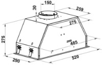 Вытяжка Fabiano Sensei 52 Silent White фото №3 — интернет-магазин Desire.md