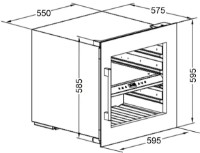Dulap de vin incorporabil Fabiano FWC 596 Black imaginea #3 — magazin online Desire.md