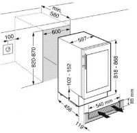 Встраиваемый винный шкаф Fabiano FWC 820 Black фото №2 — интернет-магазин Desire.md