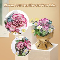 Puzzle 3D-constructor CubicFun Flower Bouque Carnation (W3300h) imaginea #4 — magazin online Desire.md