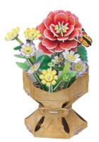 Puzzle 3D-constructor CubicFun Flower bouquet Camellia (W3302h)