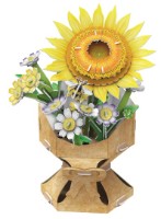 Puzzle 3D-constructor CubicFun Flower Bouquet Sunflower (W3303h)