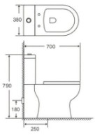 Унитаз Goxea GX-12011 фото №2 — интернет-магазин Desire.md
