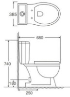 Унитаз Goxea GX-12012 фото №2 — интернет-магазин Desire.md