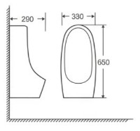Pisoar Goxea GX-17001 imaginea #2 — magazin online Desire.md