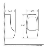 Pisoar Goxea GX-17004 imaginea #2 — magazin online Desire.md