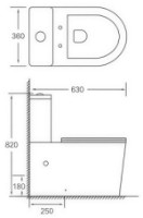 Унитаз Goxea GX-24001 фото №3 — интернет-магазин Desire.md
