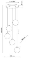 Люстра Tk-Lighting Elena 5747 Black/Grey фото №2 — интернет-магазин Desire.md