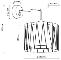 Candelabru de perete Tk-Lighting Harmony 5950 Brown/Black imaginea #3 — magazin online Desire.md