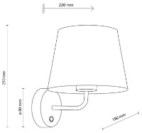 Бра Tk-Lighting Maja 1884 Black фото №2 — интернет-магазин Desire.md
