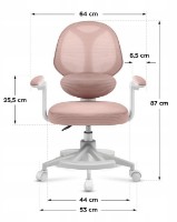 Scaun pentru copii Mark Adler Junior 4.5 Pink imaginea #3 — magazin online Desire.md