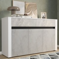 Комод Yasen Bodena 3Д2Я Nymphea Alba/Light Oxide/Black