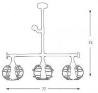 Люстра Osram 6591-3AS фото №2 — интернет-магазин Desire.md