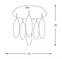 Люстра Osram 5355-6 фото №2 — интернет-магазин Desire.md