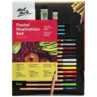 Set de desen pentru copii Mont Marte Pastel Illustration Set 37pcs (MMGS0044)