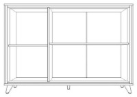 Comodă Yasen Tina 3D Cashmere/Black/Cashmere imaginea #6 — magazin online Desire.md