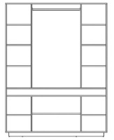 Dulap Yasen Женева 4Д Graphite Grey/Oak Craft White imaginea #2 — magazin online Desire.md