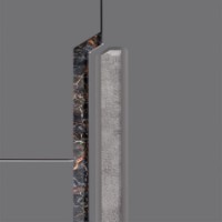 Comodă Fadome Davos D15 Dark Walnut/Glossy Grey imaginea #2 — magazin online Desire.md