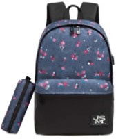 Rucsac școlar 4Play JMS Blue Flowers imaginea #2 — magazin online Desire.md