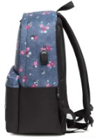 Rucsac școlar 4Play JMS Blue Flowers imaginea #3 — magazin online Desire.md