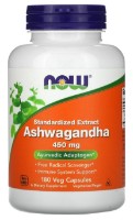 Supliment alimentar NOW Ashwagandha 450mg 180cap