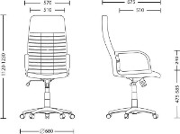 Scaun de birou Новый стиль BOSS KD SORO95 Dark Grey/Black imaginea #3 — magazin online Desire.md