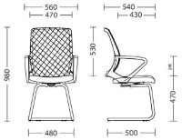 Scaun de birou Новый стиль FLY CF Chrome OH5/C11 Black imaginea #3 — magazin online Desire.md