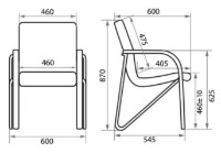 Scaun de birou Новый стиль Salsa Chrome V-4/1.031 Black imaginea #4 — magazin online Desire.md