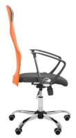 Офисное кресло AMF Ultra Chrome A-01 Black/Orange фото №3 — интернет-магазин Desire.md