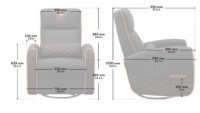 Геймерское кресло Cougar Fidom Gray/Orange with Footrest фото №6 — интернет-магазин Desire.md