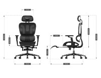 Офисное кресло Huzaro Combat 7.9 Black фото №5 — интернет-магазин Desire.md