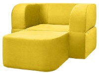 Fotoliu extensibil Edka Vega 120x200x40 M13 Sunny Yellow imaginea #2 — magazin online Desire.md